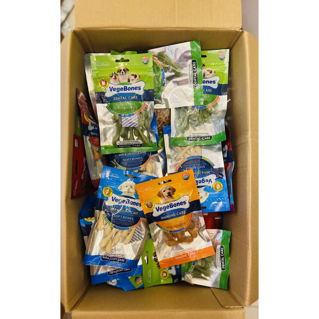 Xương Vegebones bóng chày 10 thanh date xa dành cho thú cưng