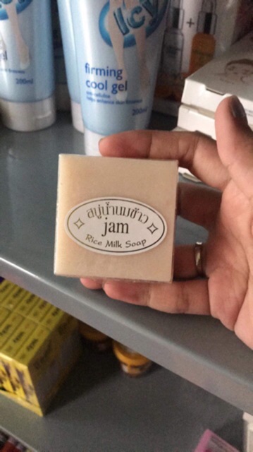 Xà phòng kích trắng cám gạo Thái Lan Jam Rice Milk Soap