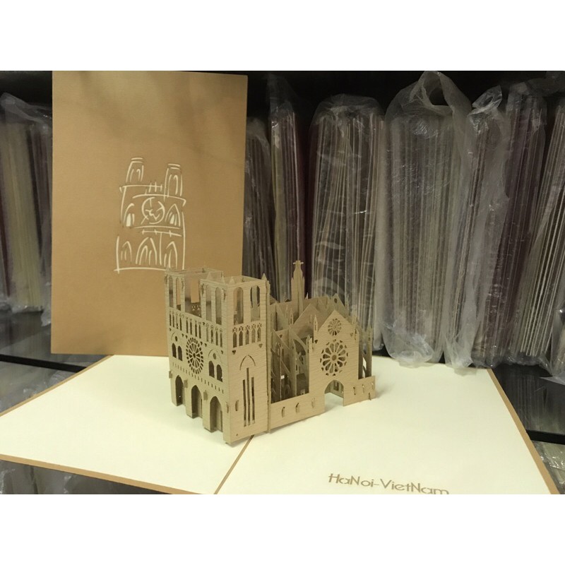 Nhà Thờ Lớn  Hà Nội - Church - Thiệp 3D