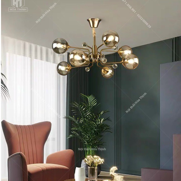 Đèn thả Anson phong cách Tân Cổ Điển decor trang trí phong khách phòng ngủ HTDT-28