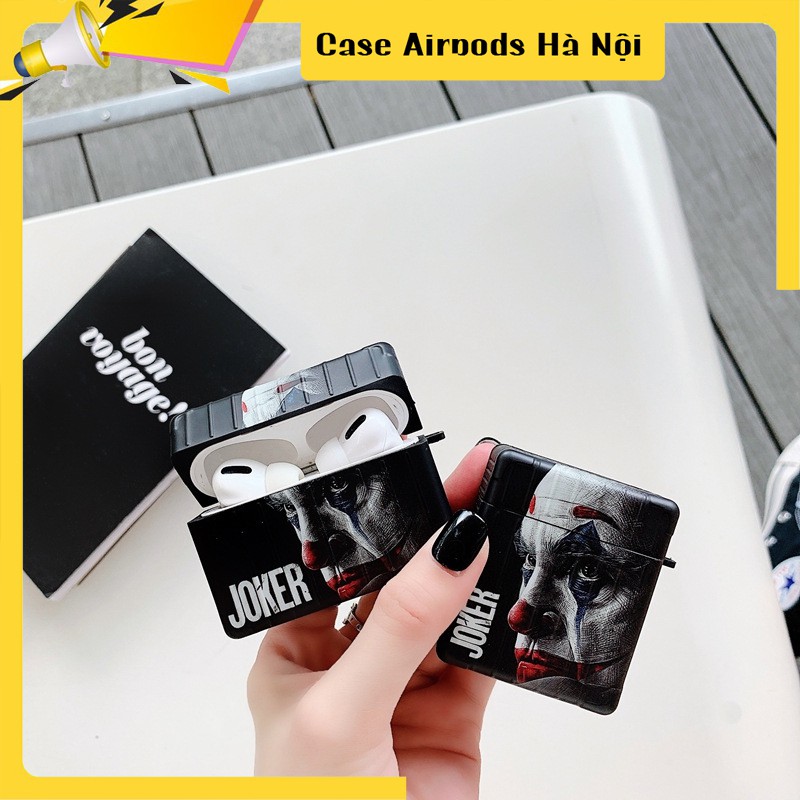 Case Airpods - Ốp Airpods 1/2/3 ( Pro ) - Joker Vuông Chất Liệu Nhựa Dẻo