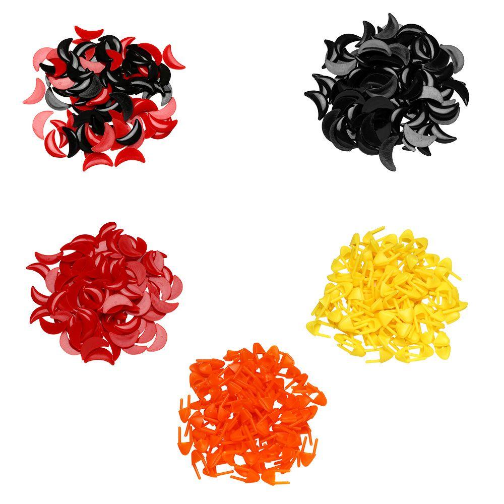 NIUYOU Set 100 Phụ Kiện Miệng Gà Bằng Nhựa Nhiều Màu