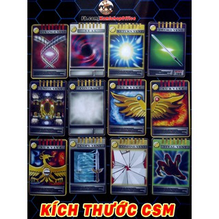 Set 12 thẻ Advent - Kích thước CSM - KamiShop - Kamen Rider Card