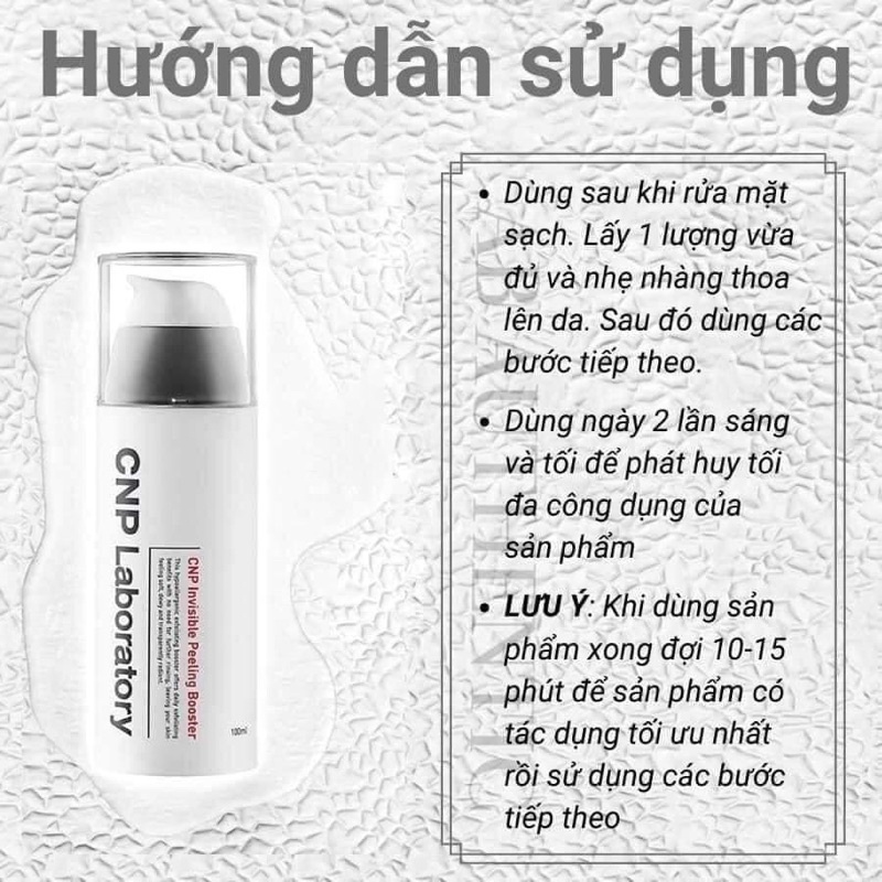 [ 3/2024] 1 chai gel tẩy da chết hoá học CNP laboratory booster giảm mụn căng bóng da tăng sinh colagen cho da săn chắc