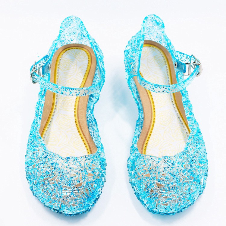 🔥BAO CHẤT👠ĐỔI TRẢ DỄ DÀNG❤️ Giày búp bê pha lê công chúa Elsa dễ thương dành cho bé gái thương hiệu NNJXD E156