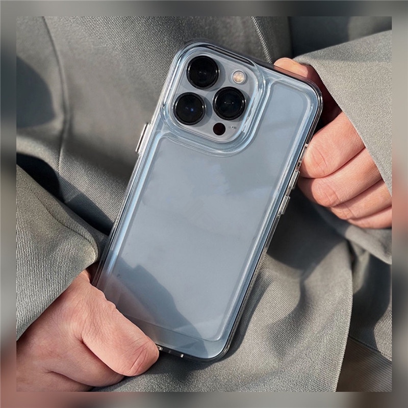 Ốp Điện Thoại Acrylic Cứng Trong Suốt Chống Sốc Cho iPhone 13 12 11 Pro Max XS Max X XR 7 8 Plus SE 2