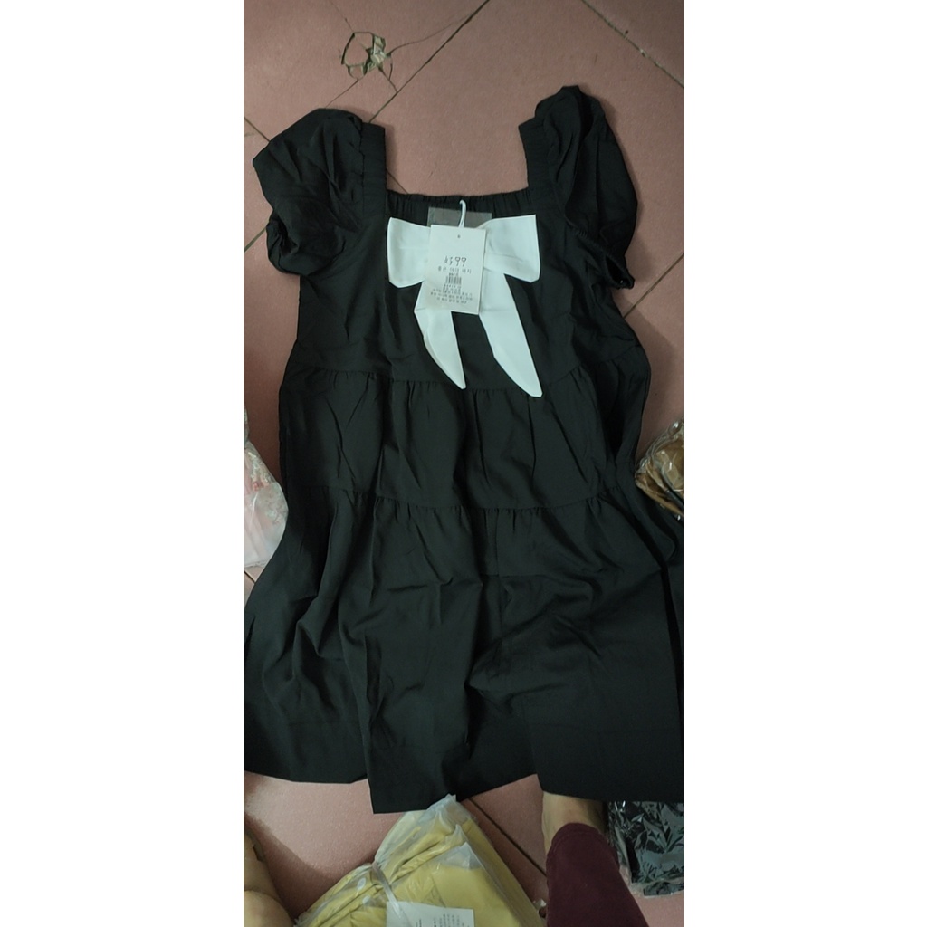 Đầm bầu xinh cổ vuông chất đẹp Dambauxinh-L1208 Váy bầu công sở mùa hè mẫu mới 2022