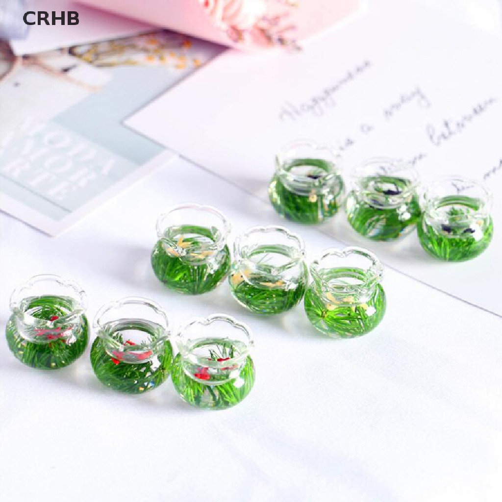 Crhb Bể Cá Thủy Tinh Thu Nhỏ Trang Trí Nhà Búp Bê Mới