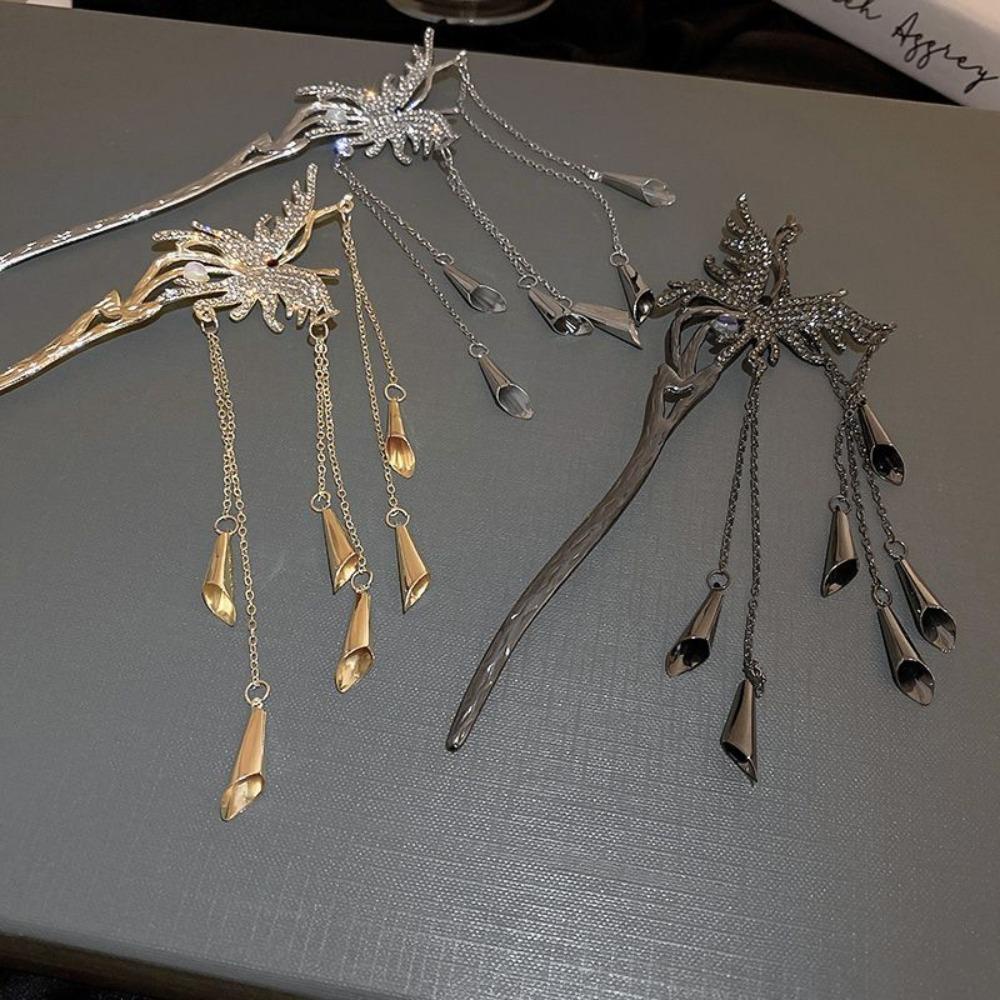 Trâm Cài Tóc Dáng Dài Hình Bướm Đơn Giản Thời Trang Cho Nam Và Nữ