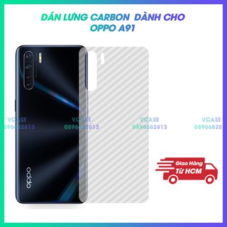 Miếng dán lưng cacbon Oppo A91