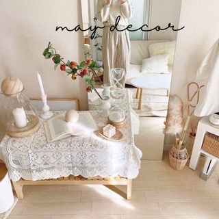 Khăn trải bàn, tab đầu giường phong cách retro -may.decor-