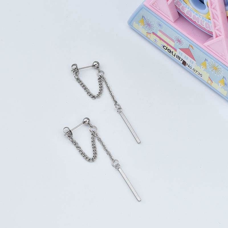 Khuyên Tai Dạng Dây Chuỗi Cá Tính Độc Đáo Phong Cách Hip-Hop