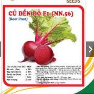 HẠT GIỐNG CỦ DỀN ĐỎ F1 GÓI 10GRAM