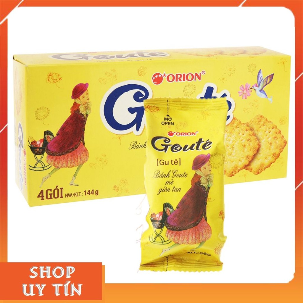 Bánh quy mè Gouté (goute) không có cánh 144g siêu ngon, quảng ngãi
