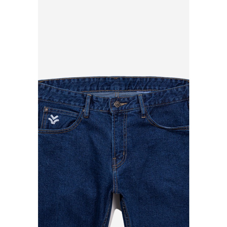 OWL BRAND® BASIC SLIM JEANS - Quần jeans dài ống suông / Xanh đậm - OWL140222