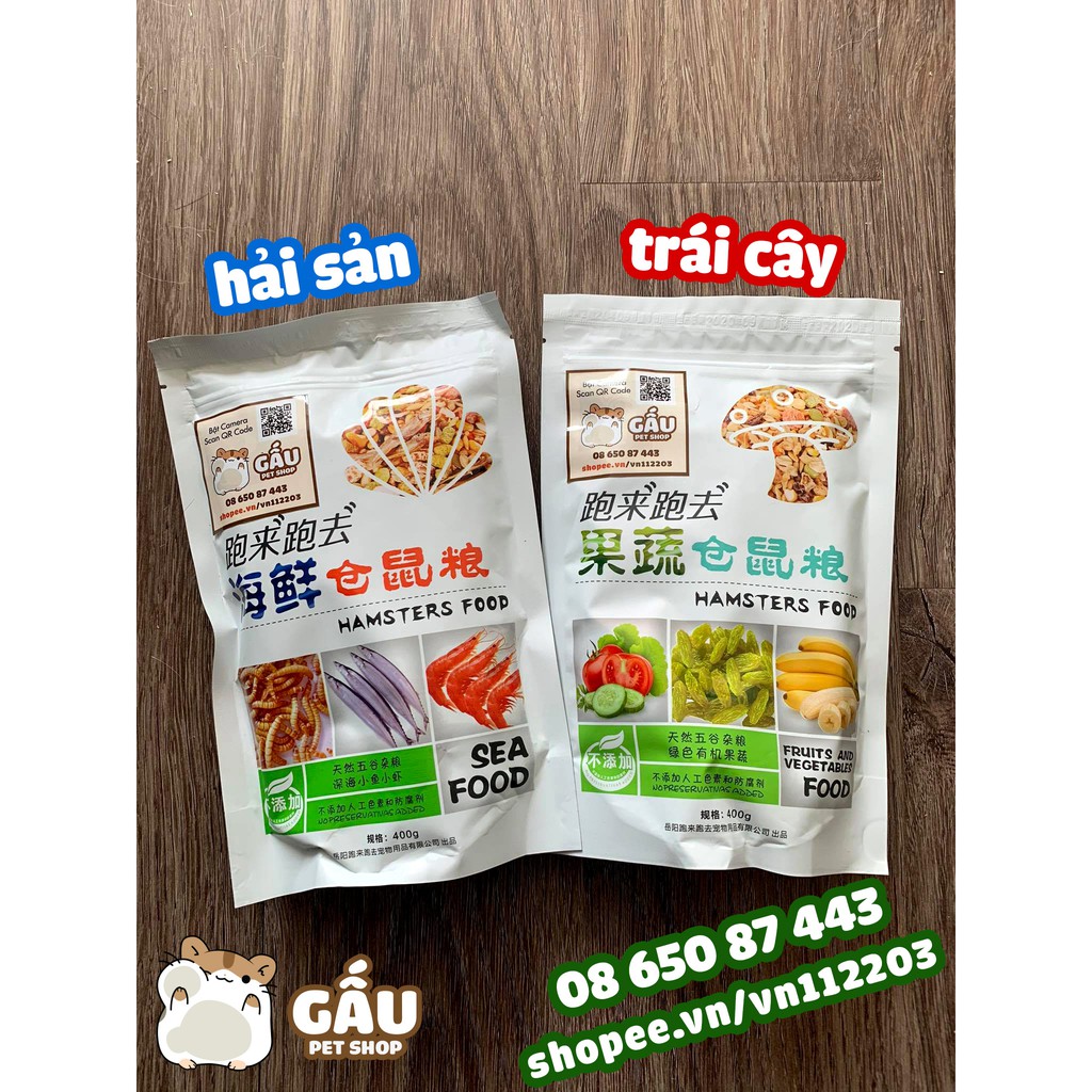 Thức ăn Hamster Food 400gr Run Around