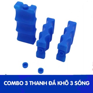 Combo 3 thanh đá khô giữ nhiệt 3 sóng