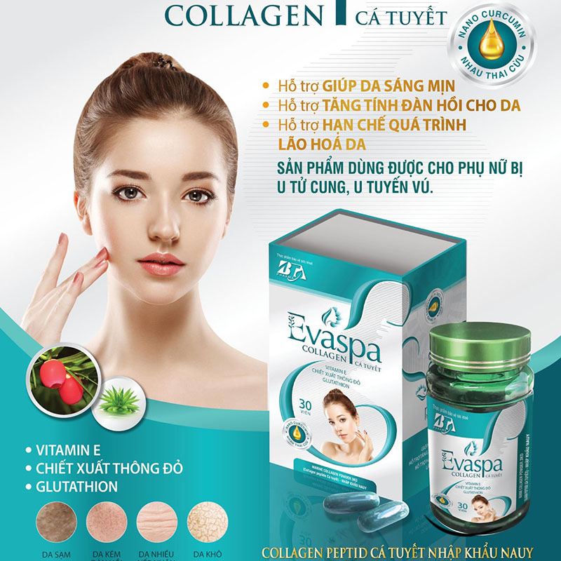 [Chính hãng] EVA SPA Collagen Cá Tuyết - sản phẩm đẹp da [Ảnh thật] bảo đảm chất lượng