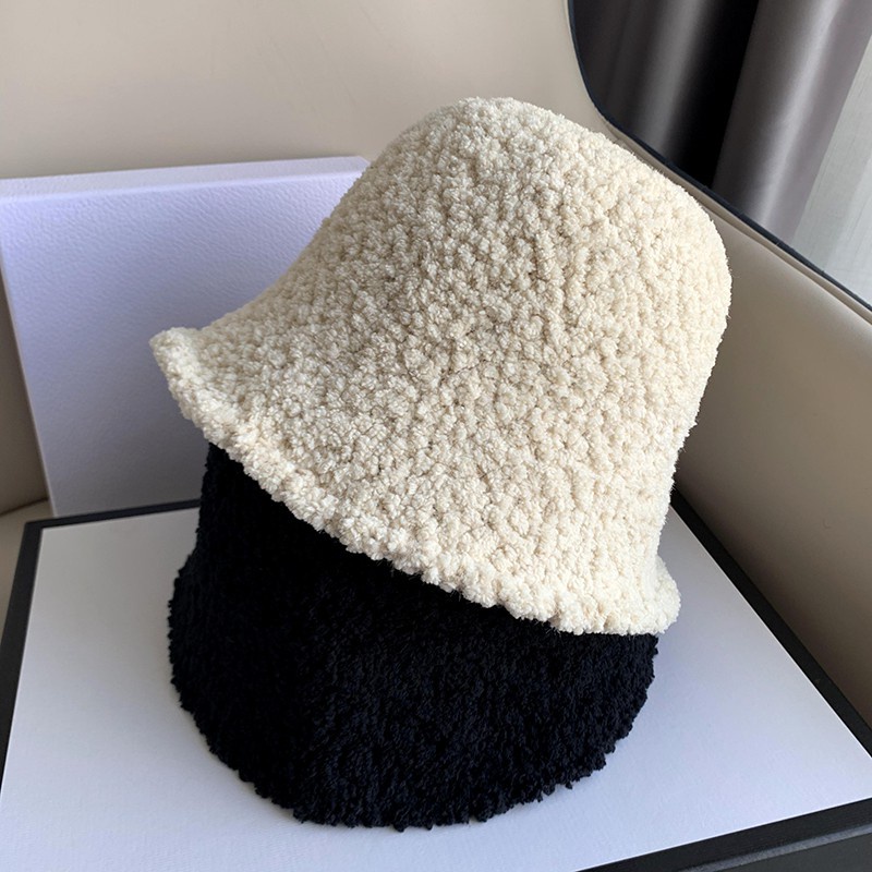 Mũ xô vải lông thời trang thu đông Hàn Quốc trẻ trung cho nữ