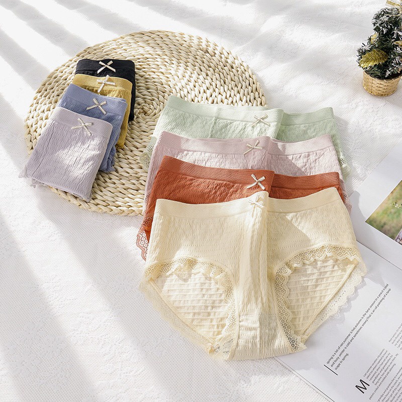 Quần Lót Nữ Cotton Chun Dệt Kim Vải Mềm Ôm Bụng Nâng Mông Quần Chíp Thông Hơi Co Giãn 4 Chiều  QL863 PINK BOUTIQUE