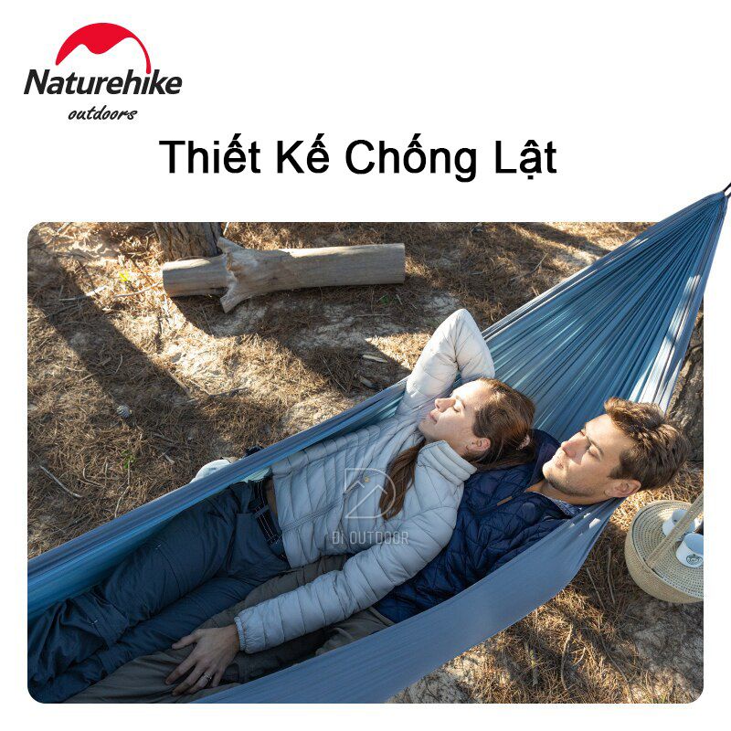 Võng Dã Ngoại Naturehike NH21DC011, Võng Đôi Cắm Trại Hai Người, Tải 200KG, Chống Lật, Nhanh Khô, Siêu Nhẹ - ĐI OUTDOOR