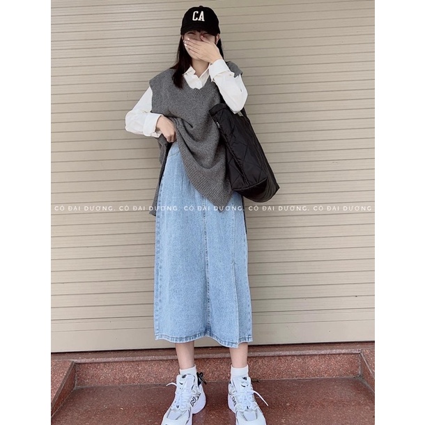 Áo gile len trơn A01