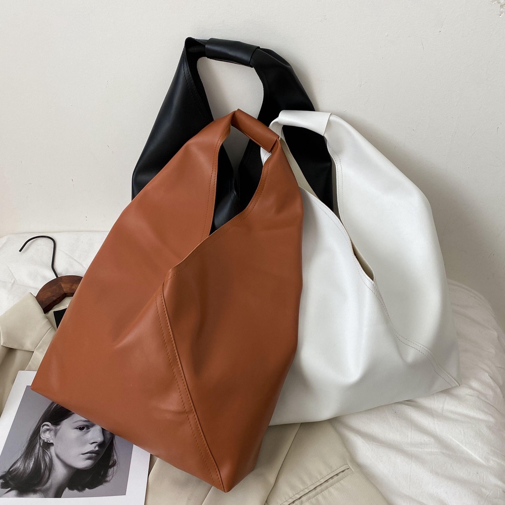 ZAIJIE24 Túi Xách Tay Bằng Da PU Cỡ Lớn Thời Trang