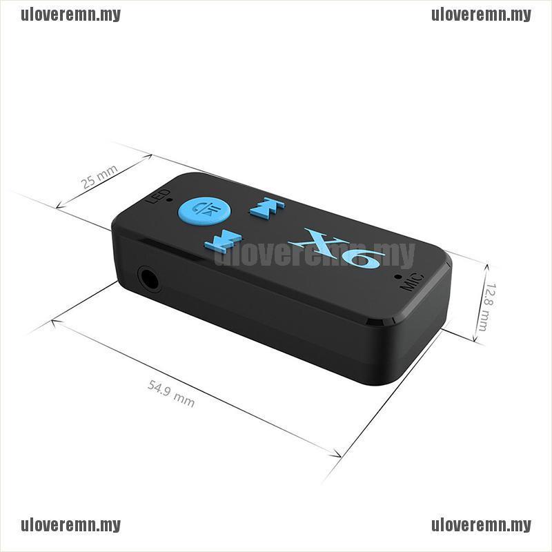 Bộ Thu Tín Hiệu Bluetooth Không Dây X6 Đầu Cắm 3.5mm