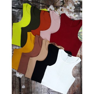 [HÌNH THẬT] ÁO THUN BA LỖ TRƠN CROPTOP BASIC ÔM BODY - ÁO TẬP GYM, YOGA ,