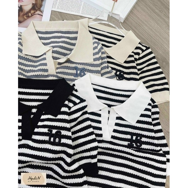 Áo len kẻ cố đức số 16,kẻ hàng qc Mã 116