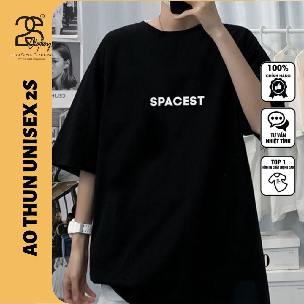 Áo Thun Unisex 2S Clothing - TV5008 Form Rộng Tay Lỡ, Áo Phông Nam Nữ Freesize