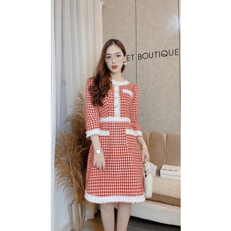 Váy dạ PRESENT hoạ tiết by MULLET