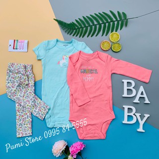 Set 3 món bé gái Carter’s Unicorn Little Character Pink/Mint