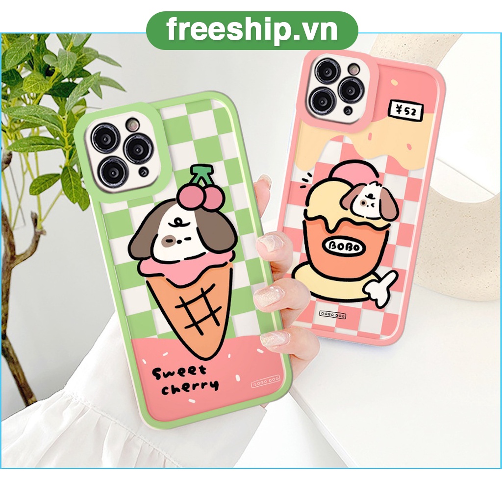 Ốp lưng iphone Bobo Cream cạnh vuông 6/6plus/6s/6splus/7/7plus/8/8plus/x/xr/xs/11/12/13/pro/max/plus/promax