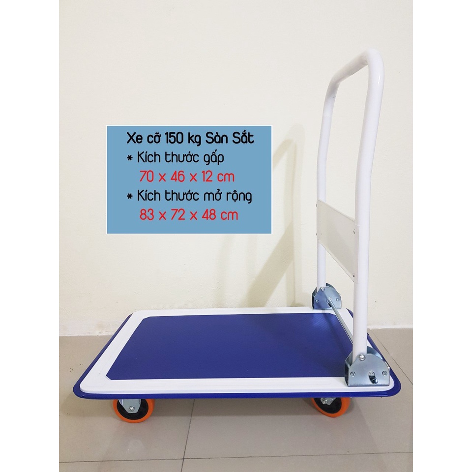 Xe Đẩy Hàng ,Xe Kéo hàng Đa Năng Gấp Gọn Tải trọng Lớn 150kg-XDT03