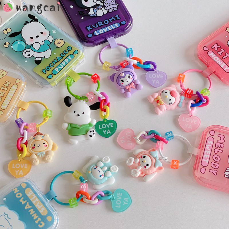 Ốp Điện Thoại Họa Tiết Hello Kitty Melody Kulomi Cinnamoroll Pachacco Cho iPhone 13 12 11 Pro Max