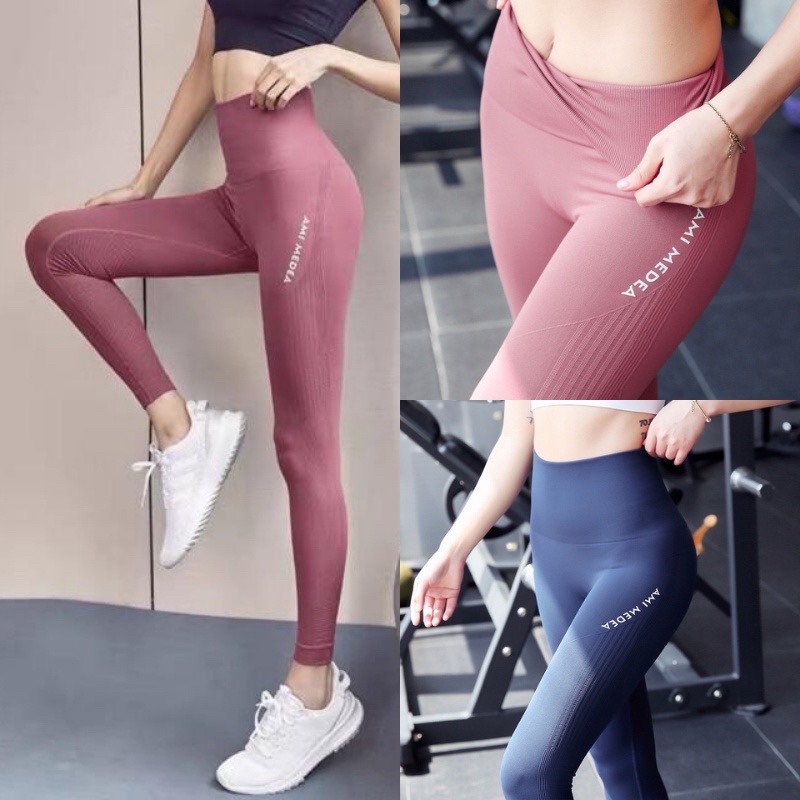 Quần Tập Dài Gym Nữ Cạp Lưng Cao _ Quần dài tập yoga nữ lưng cao ôm bụng legging tập gym ,Yoga