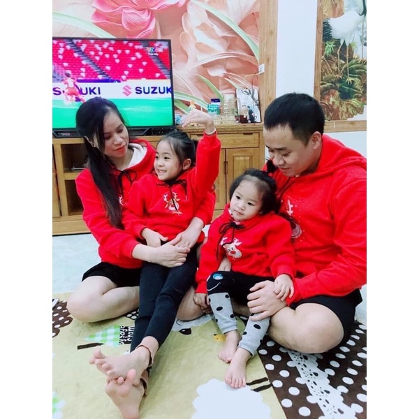 Sét áo nỉ gia đình cho mẹ và bé 10-60kg