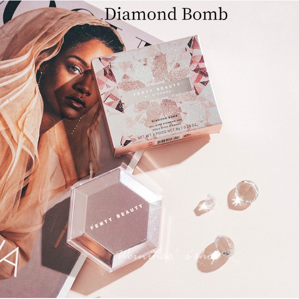 [Hàng mới về] Phấn bắt sáng Fenty Beauty mini ánh kim cương độ bóng cao tuyệt đẹp