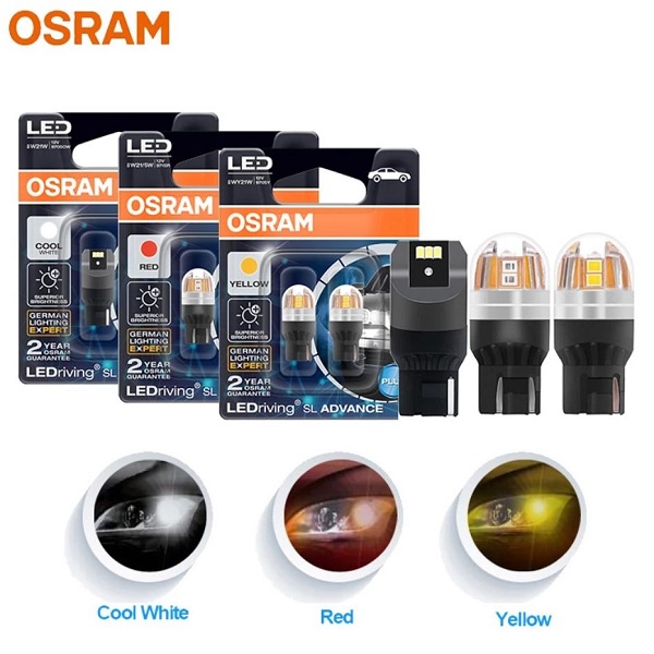 [LEDT2 ISOP] Đèn Led chân T20, S25 Osram Advance Plus [Số lượng : 1 cặp] [Bảo hành 2 năm]