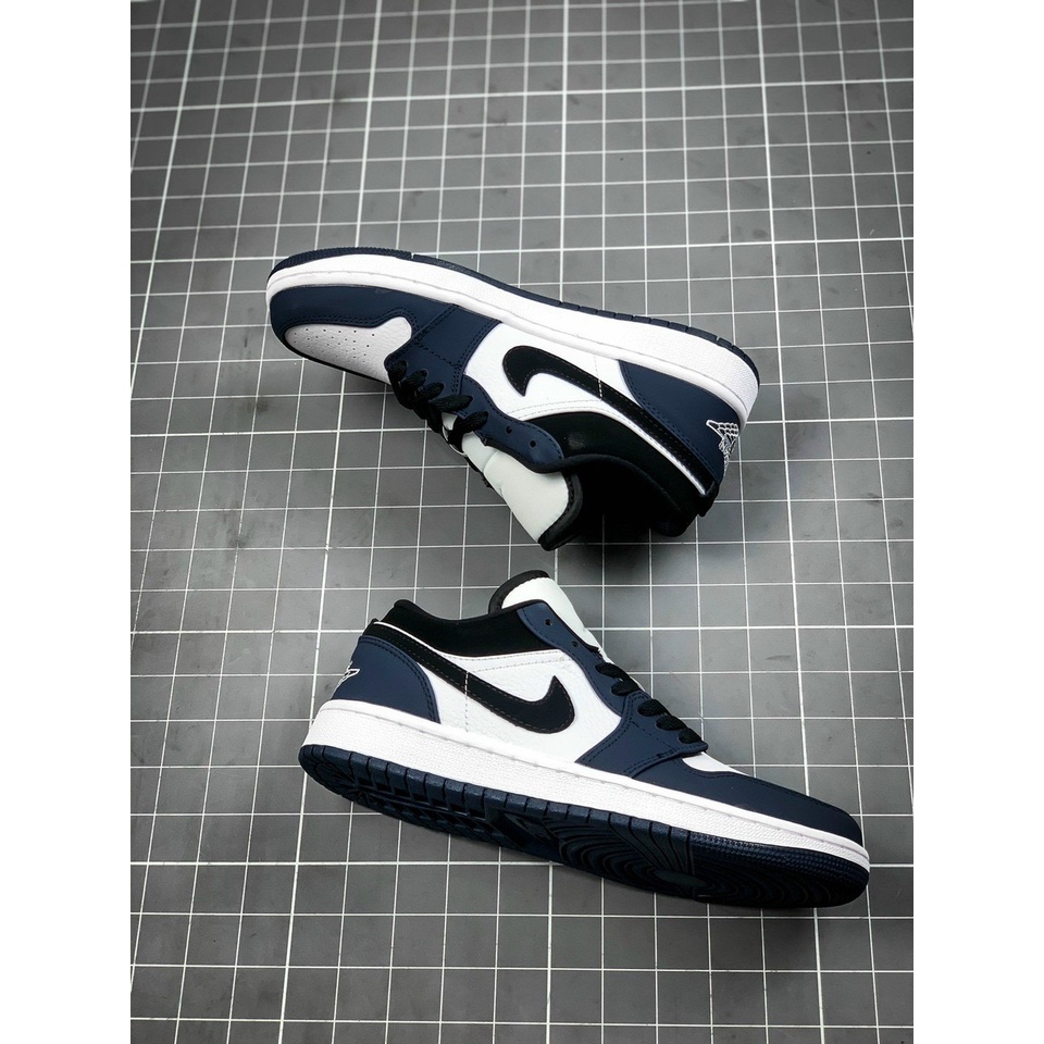 Giày Thể Thao Nike Jordan 1 Low Navy/Black/White Chính Hãng (Fullbox)