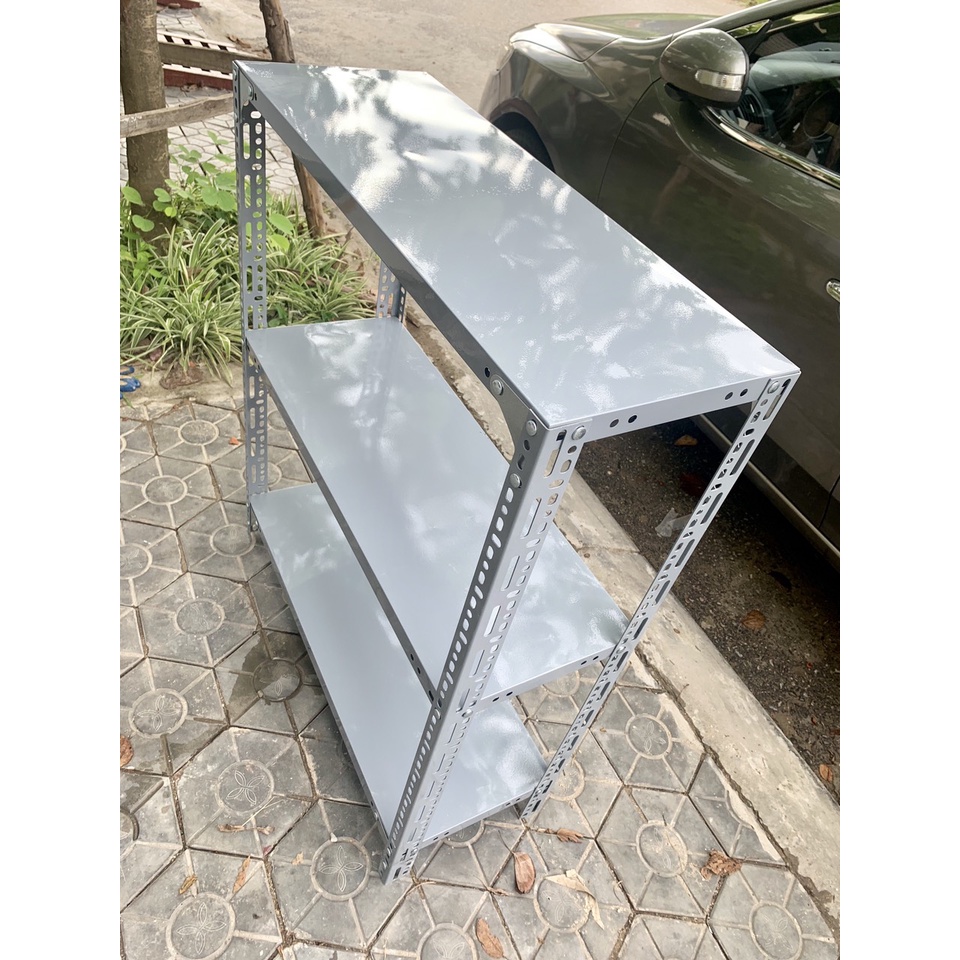 Kệ Sắt V Lỗ Đa Năng 3 Tầng Dài 0,6m x Rộng x0,3m x Cao 1,2m