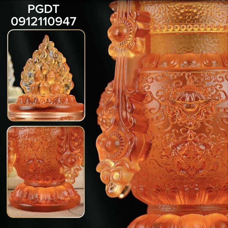 Bảo Bình liuli đựng xá lợi - pháp bảo