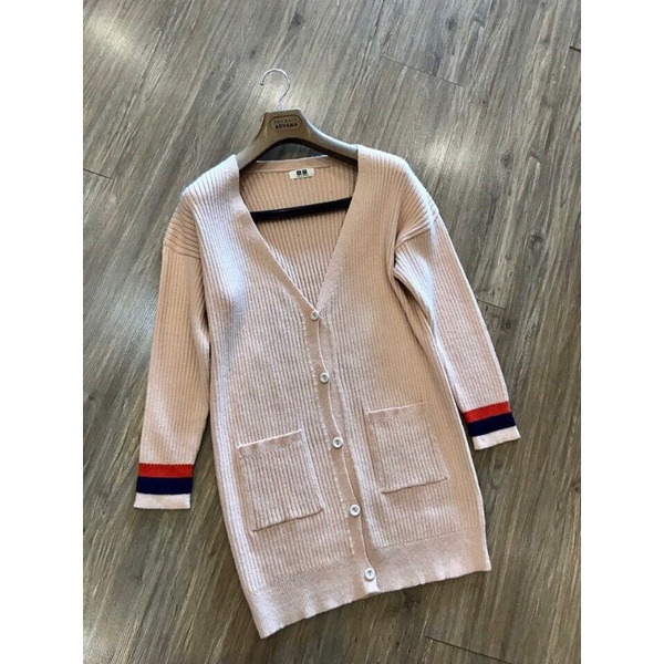 Áo khoác len cardigan dáng dài Uni_Qlo