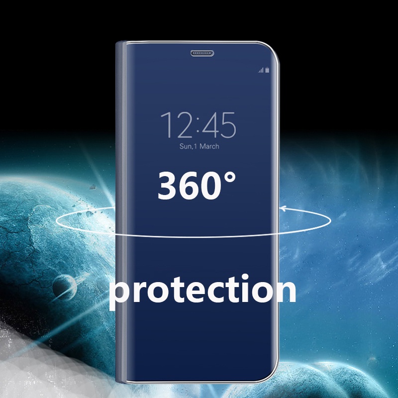 Ốp Điện Thoại Nắp Lật Mặt Gương Sang Trọng Cho Sony Xperia 5 5II 1 1II 10 Plus