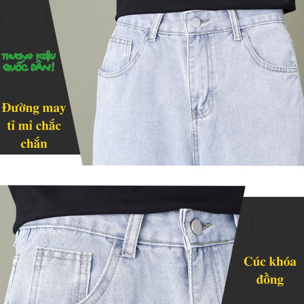 Quần Jeans Nam Baggy ống suông rộng Hottrend 2022