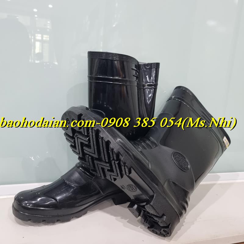 Ủng Nhựa Bảo Hộ/ Ủng Công Trình Thuỳ Dương Đen 819 (Nam) - Đầy Đủ Size- Kèm Hình Thật