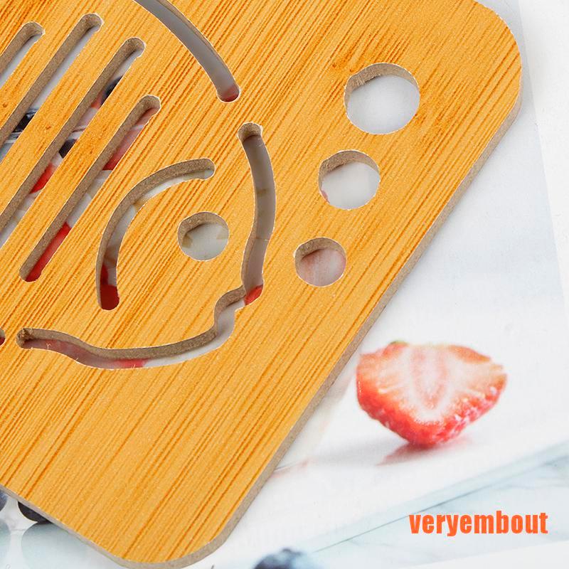 1 Đế Lót Nồi Bằng Gỗ Tre Dày Cách Nhiệt Chống Trượt Chống Bỏng Tiện Dụng