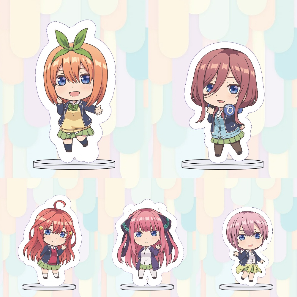 ( MINI ) Mô hình Standee Gotoubun no Hanayome Nhà có năm nàng dâu anime chibi mica trưng bày