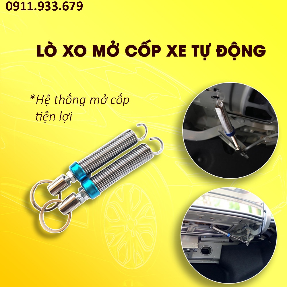 🔥HCM-Lò xo mở cốp tự động cho mọi xe Sedan - loại lò xo inox cứng hàng chuẩn